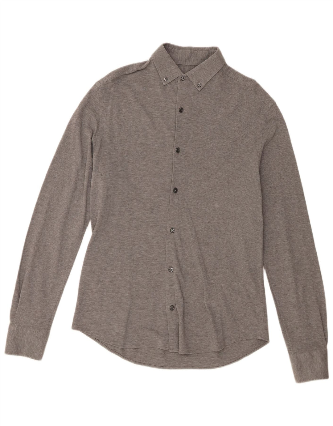 Camisa Massimo Dutti Hombre Gris Medio Moteado