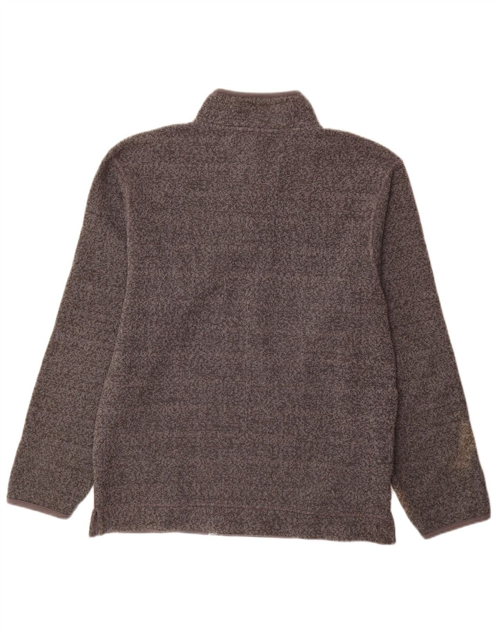 Weird Fish Sudadera con cuello y cremallera para hombre Jersey Gris medio Poliéster