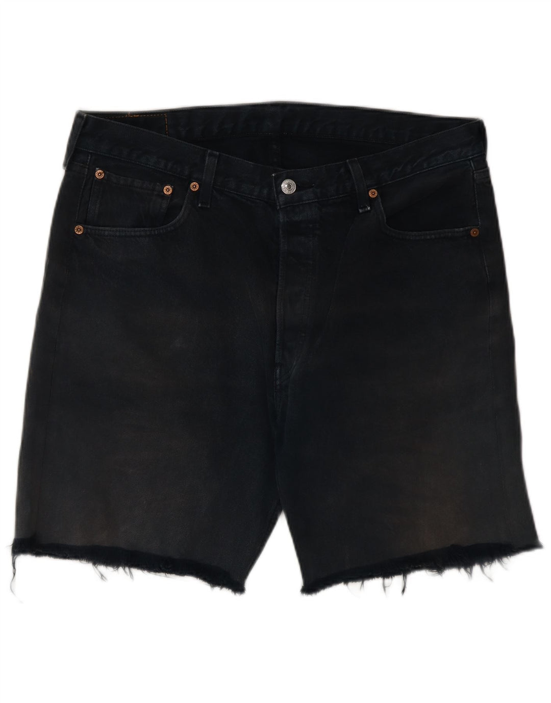 LEVI'S Mens 501 Denim Shorts W34 Grande Azul Marino Algodón