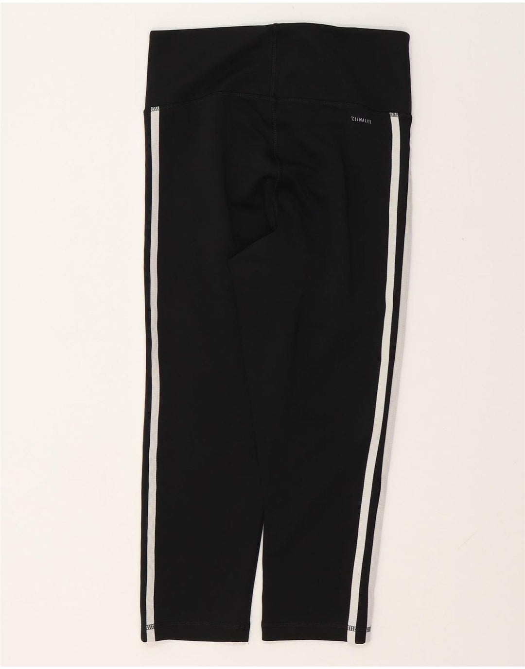ADIDAS Mujer Climalite Capri Leggings Reino Unido 8/10 Pequeño Negro