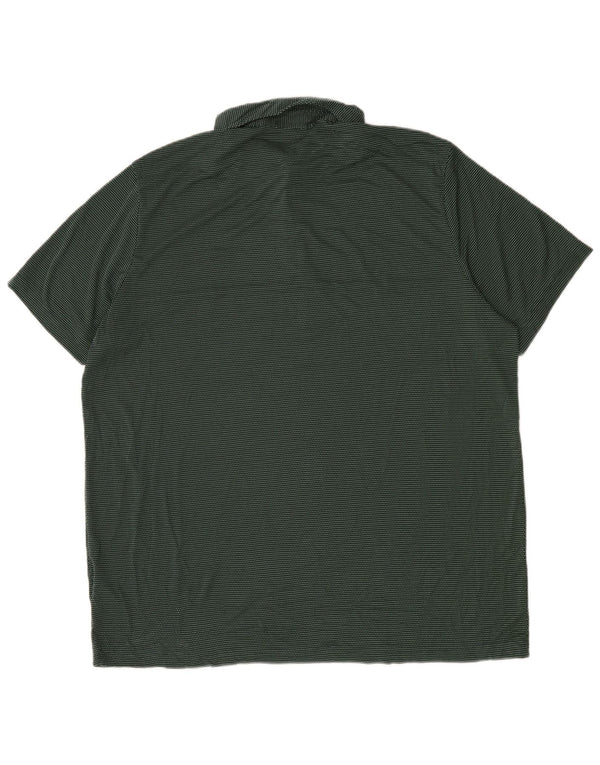 Adidas Polo para hombre 2XL Verde Colorblock Poliéster