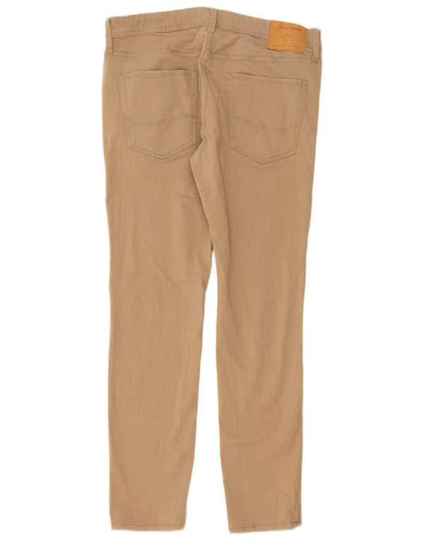 Jack & Jones Mens Liam Skinny Pantalones Casuales W36 L32 Beige