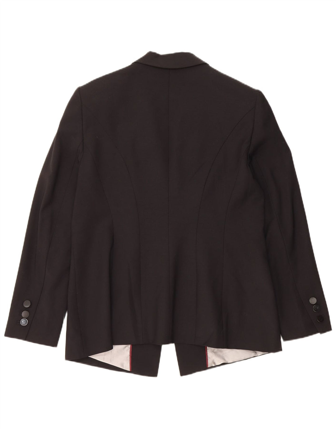 Marks & Spencer Chaqueta tipo blazer con 1 botón para mujer, talla 40, talla grande, color negro, lana virgen