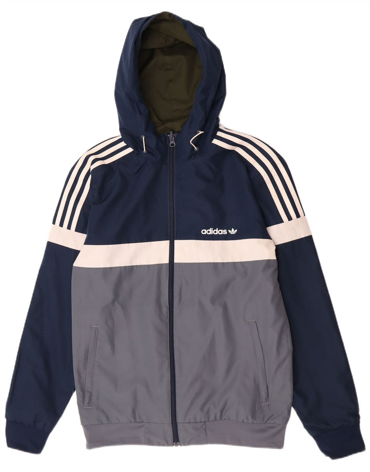 Adidas Chaqueta Bomber Reversible con Capucha para Hombre UK 36 Small Caqui Poliéster
