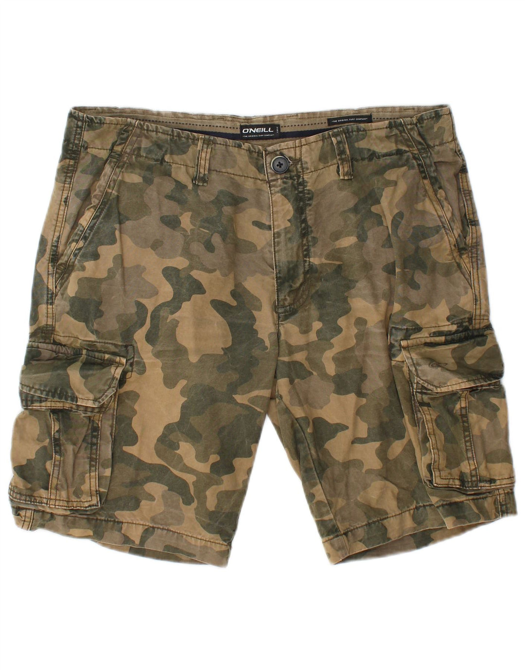 O'NEILL Pantalones cortos cargo para hombre W31 Camuflaje verde medio