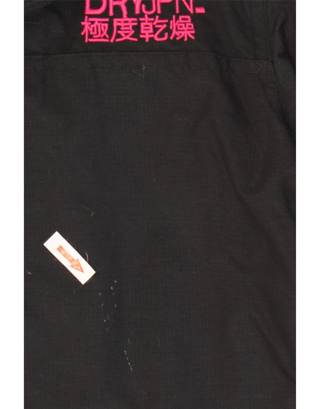Superdry Mujer Windmac Chaqueta Cortavientos Con Capucha UK 46 Large Nylon Negro