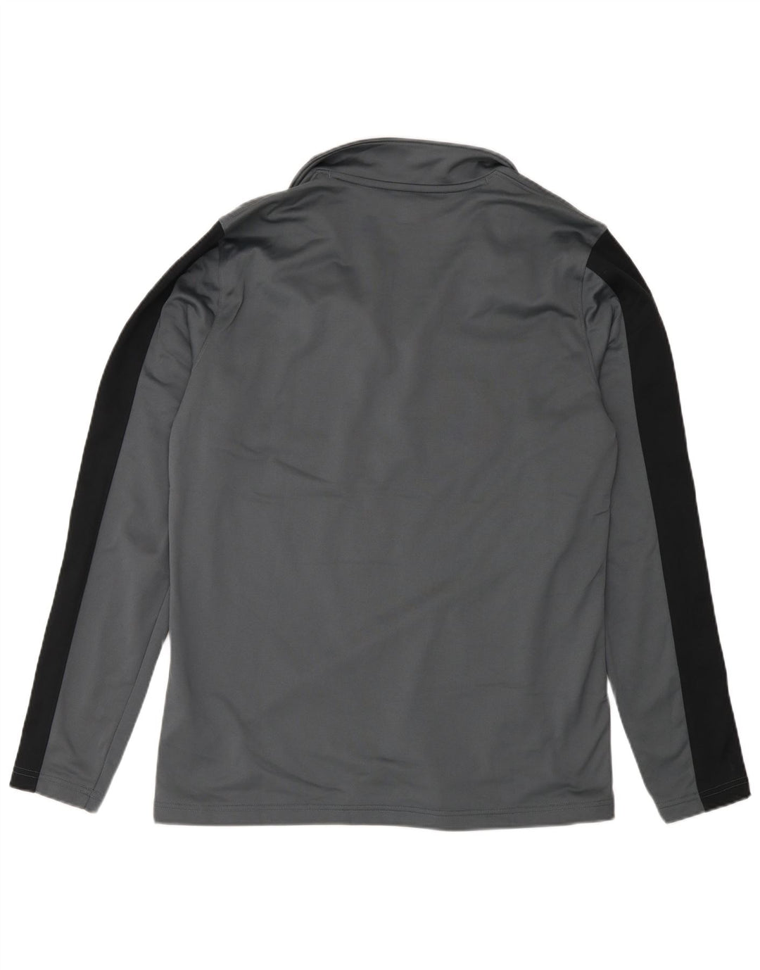Under Armour Hombre Zip Neck Pullover Chándal Top Grande Gris Colorblock