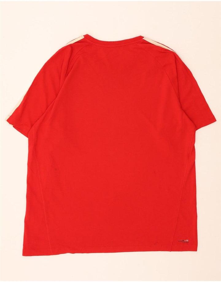 ADIDAS Mens Climalite T-Shirt Top XL Red Vintage Adidas and Second-Hand Adidas from Messina Hembry 