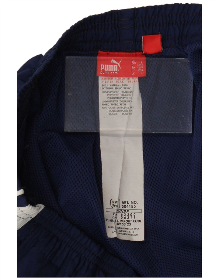 PUMA Bermudas deportivas para hombre, talla grande, poliéster color azul marino