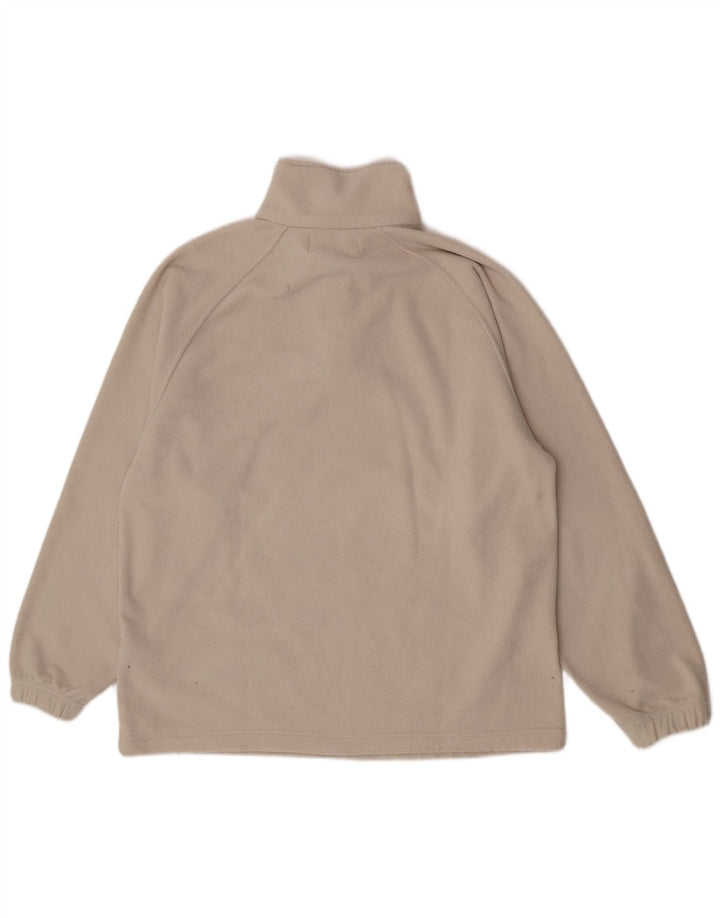 Kappa Hombre Jersey De Forro Polar Con Cremallera Y Cuello Grande Poliéster Beige