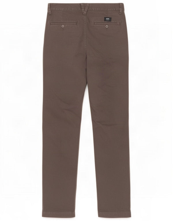 Pantalones chinos de corte slim para hombre Vans W28 L30 Gris Algodón