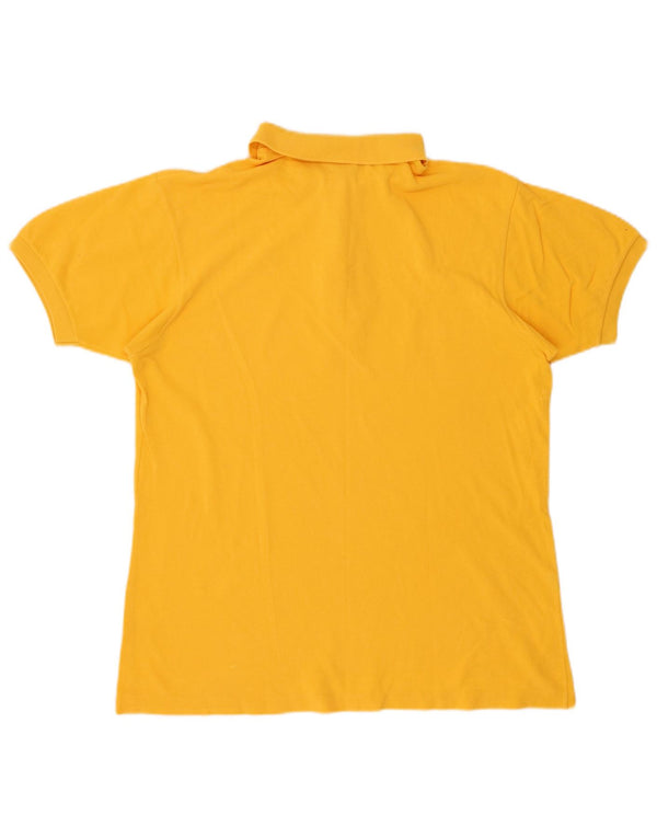 Polo LACOSTE para mujer talla 44 algodón amarillo grande