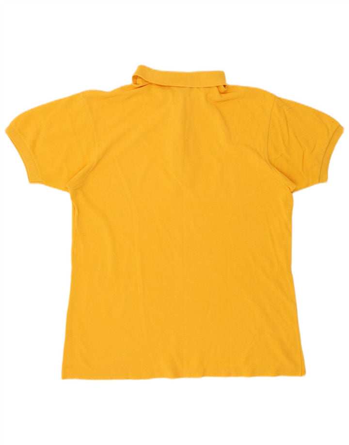 Polo LACOSTE para mujer talla 44 algodón amarillo grande
