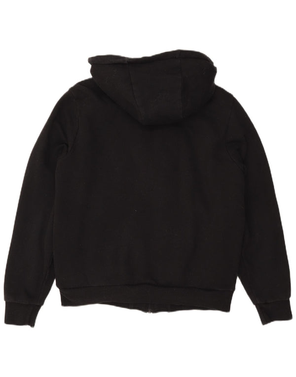 Fila Mens Sherpa Zip Sudadera con capucha suéter pequeño algodón negro