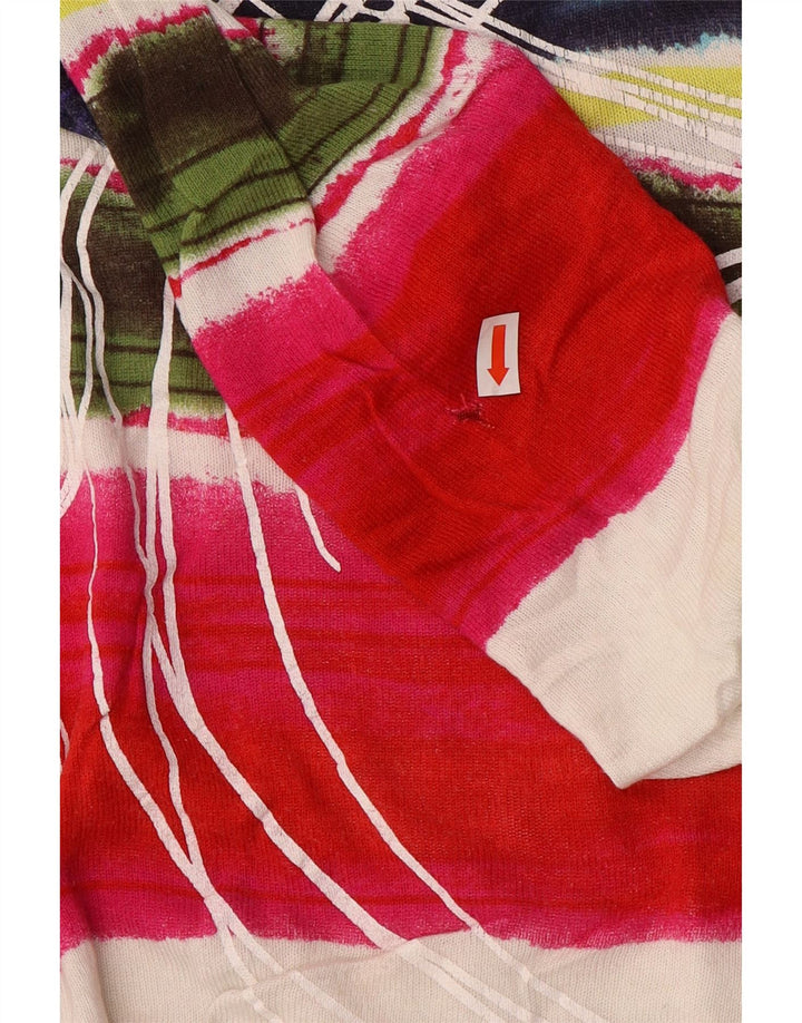 Desigual - Jersey con cuello barco para mujer, talla M, multicolor