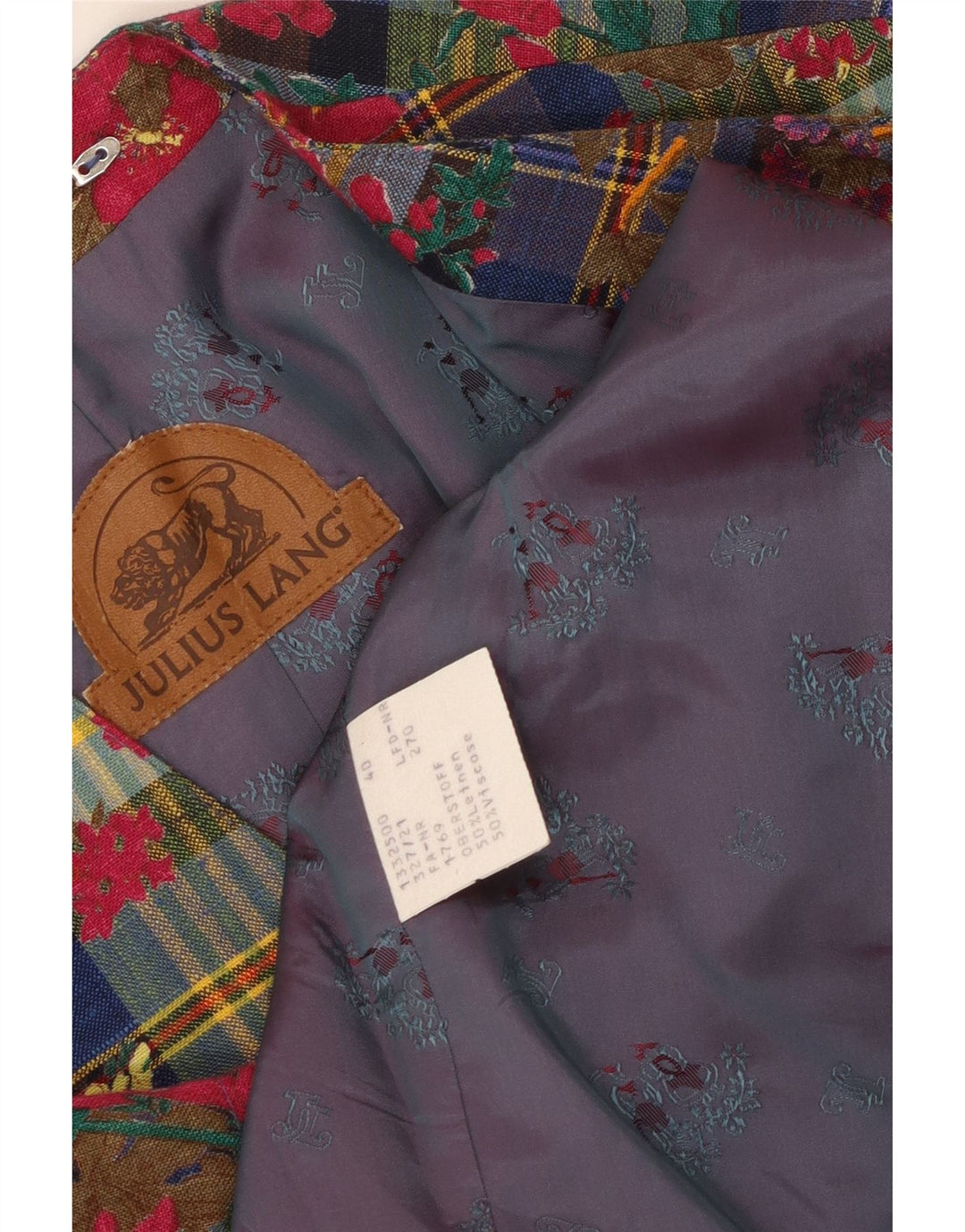 JULIUS LANG Chaqueta tipo blazer de 4 botones para mujer EU 40 Mediana Multicolor