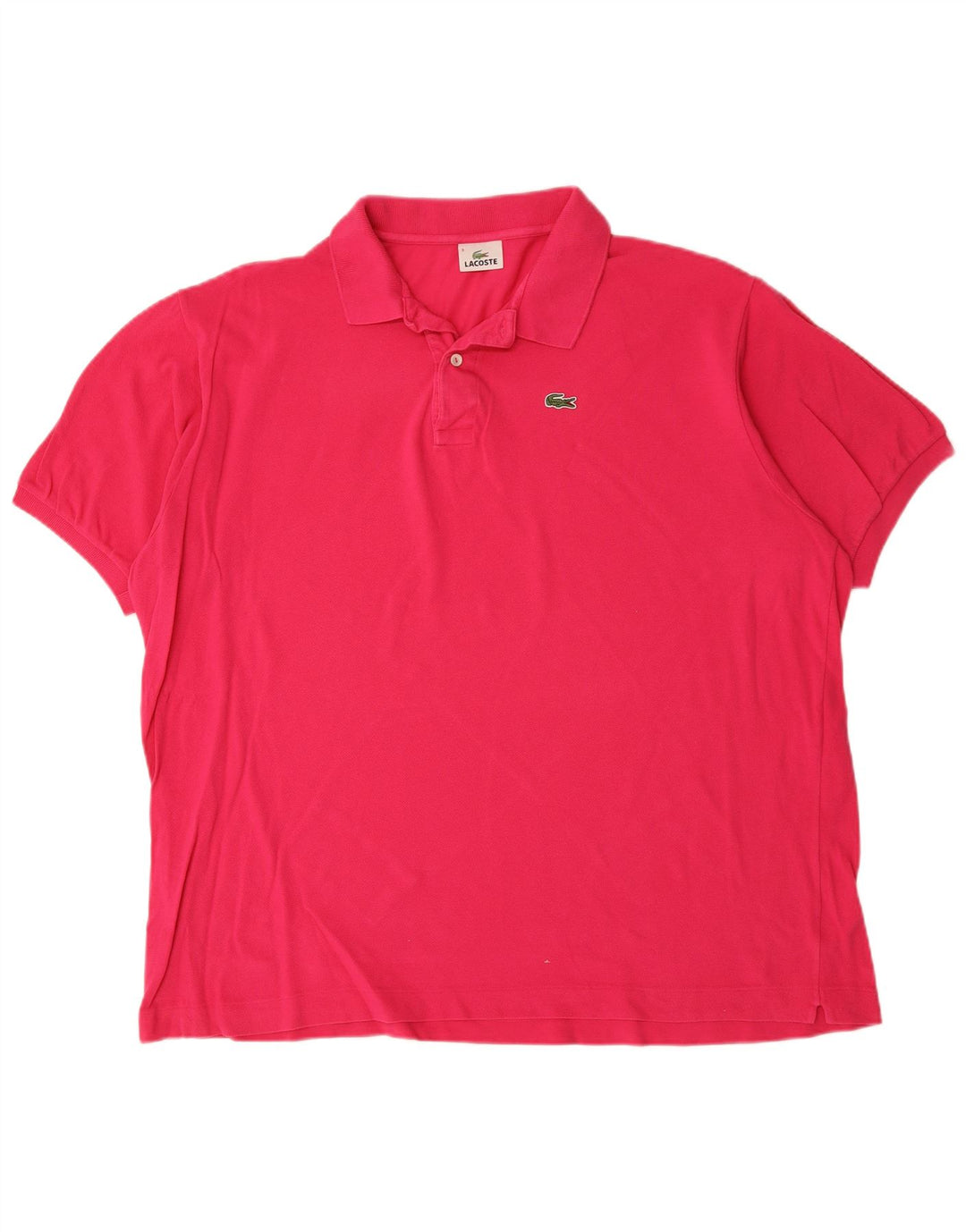 LACOSTE Polo para hombre Talla 9 5XL Algodón rosa