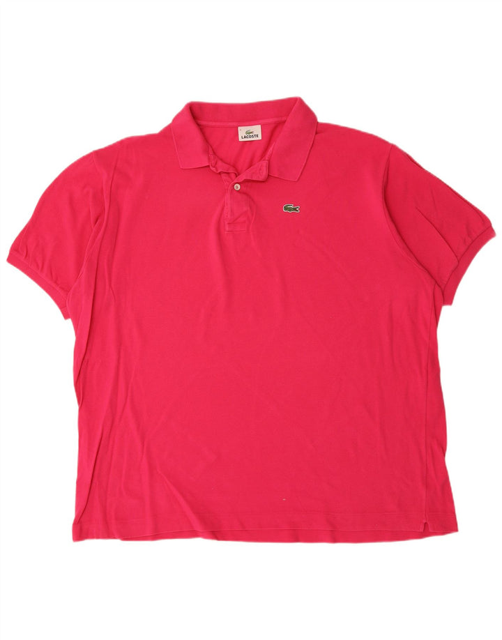 LACOSTE Polo para hombre Talla 9 5XL Algodón rosa