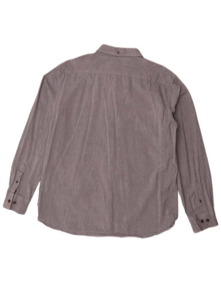 FRENCH CONNECTION Camisa Hombre XL Gris Algodón