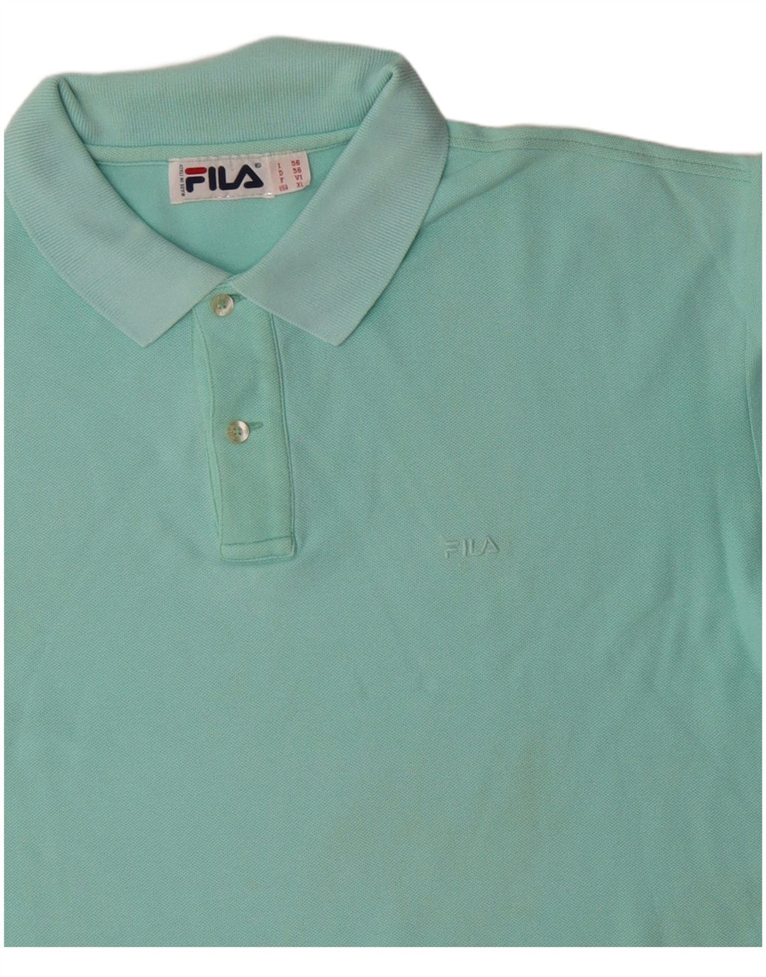 FILA Polo Hombre IT 56 XL Algodón Azul