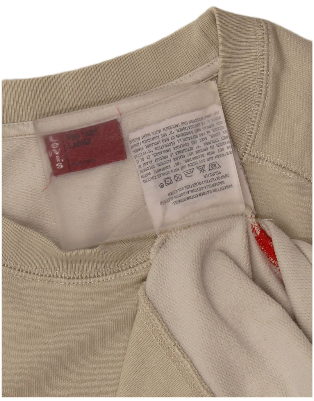 Levi's Sudadera gráfica para mujer Jumper UK 46 Algodón gris grande