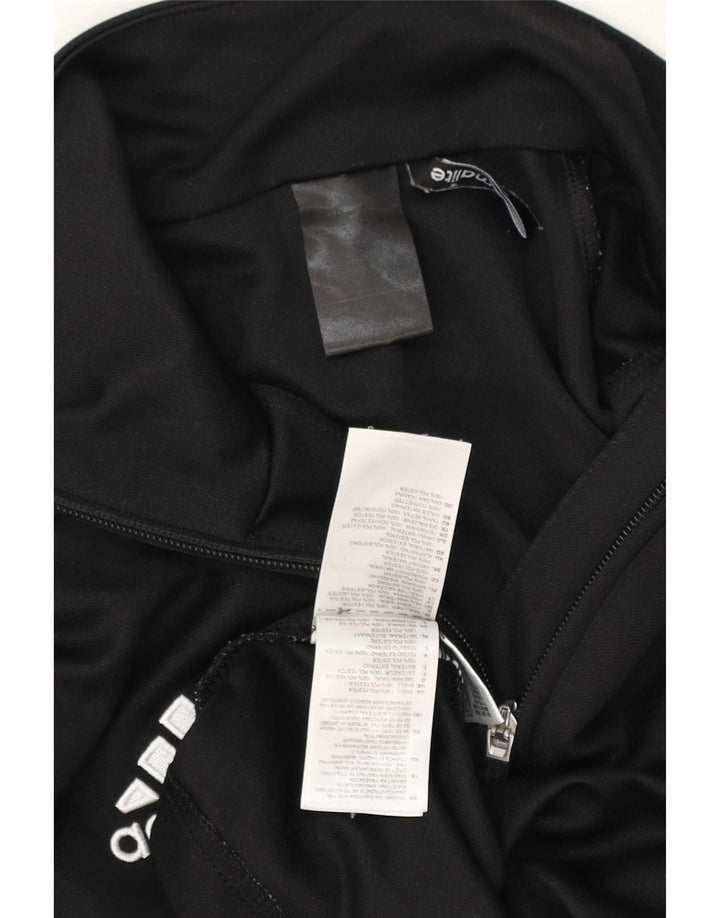 Adidas Mens Climalite Zip Neck Jersey Chándal Top Grande Negro Poliéster