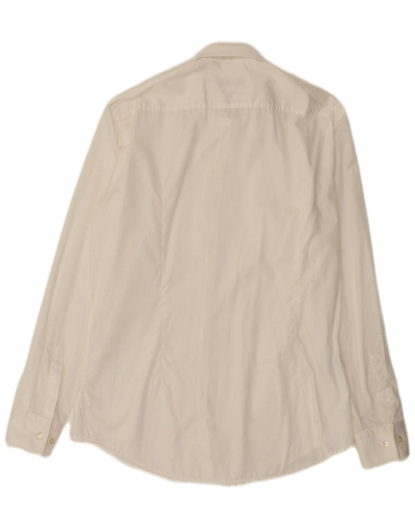 Hugo Boss Camisa Slim Fit para hombre Talla 41 16 Algodón blanco grande