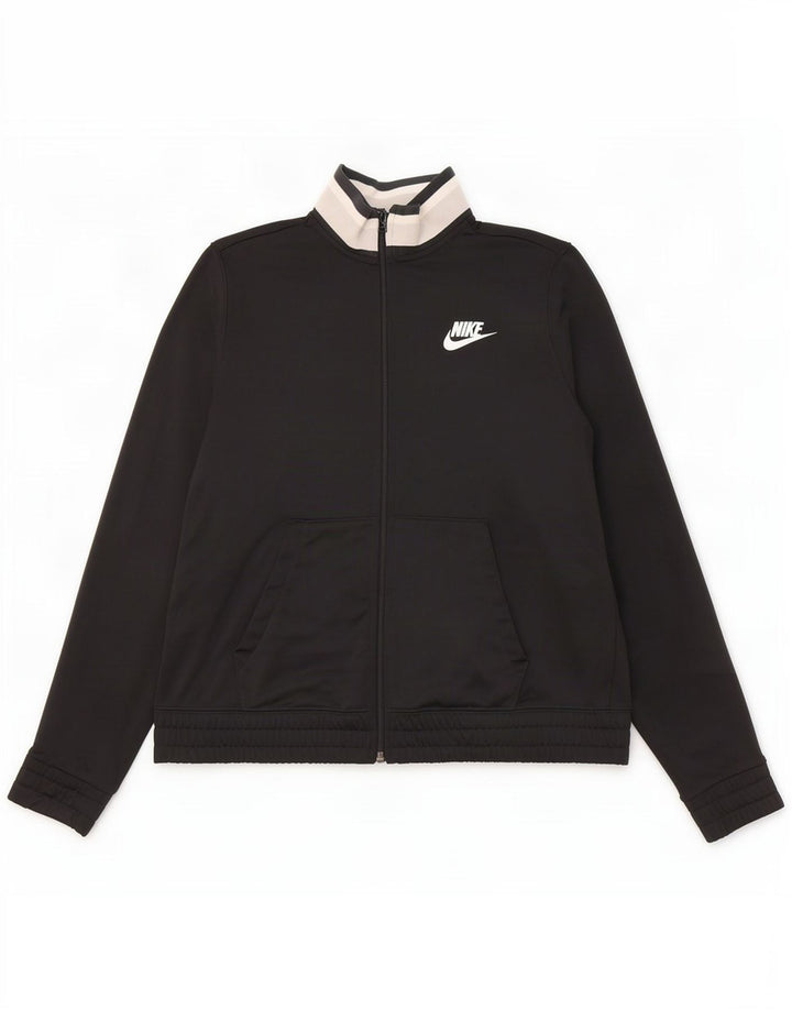 Nike - Chaqueta de chándal para mujer, talla M, color negro, poliéster