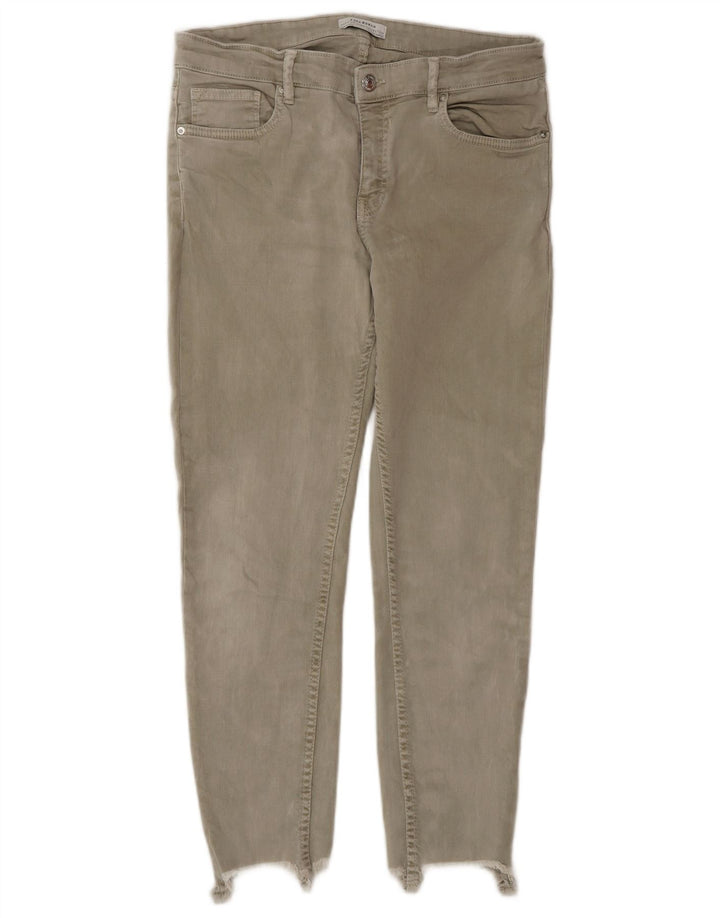 Zara Jeans Slim Mujer EU 40 Medium W30 L26 Gris