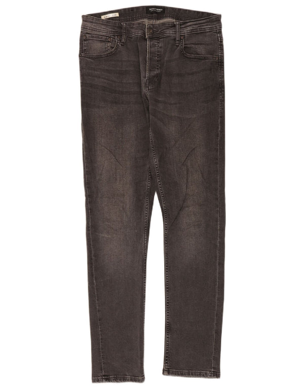 Jack & Jones Hombre GLENN Slim Jeans W32 L32 Algodón Gris