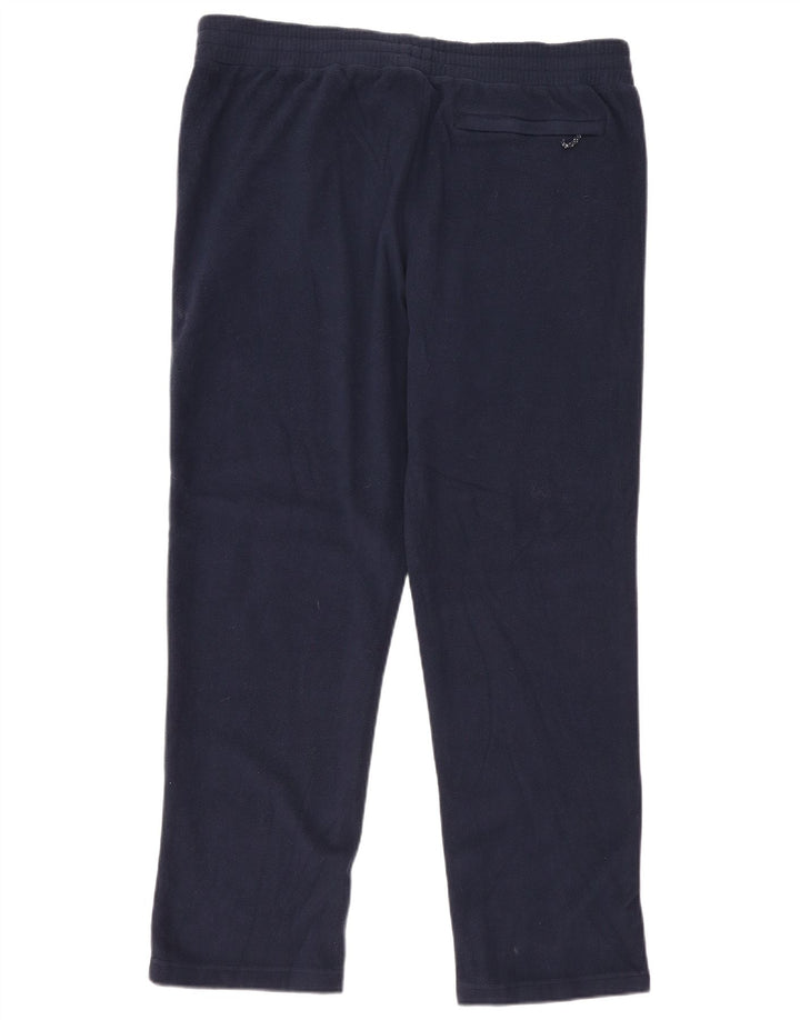 Marks & Spencer Pantalón de Chándal de Forro Polar para Hombre XL Azul Marino Poliéster