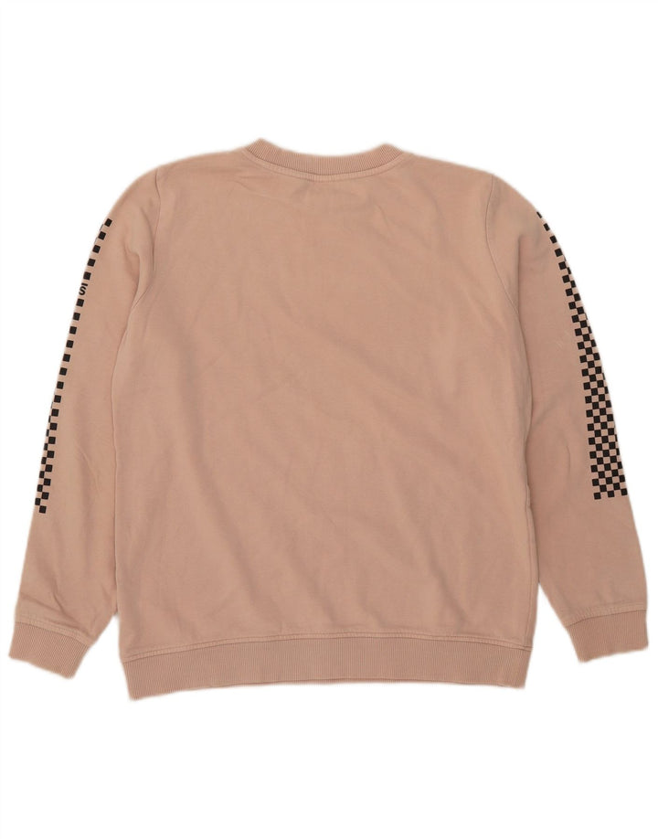 Vans Mujer Graphic Oversize Sudadera Jumper UK 10 Small Pink
