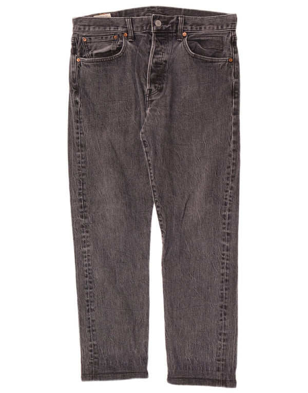 Levi's Vaqueros rectos 501 para hombre W33 L28 Algodón gris