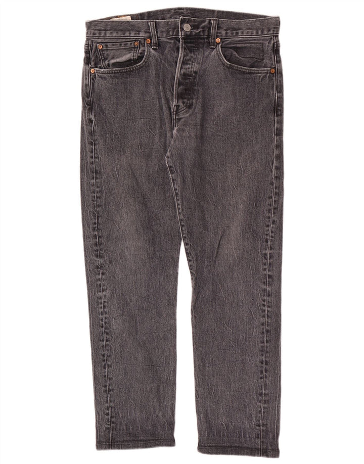 Levi's Vaqueros rectos 501 para hombre W33 L28 Algodón gris