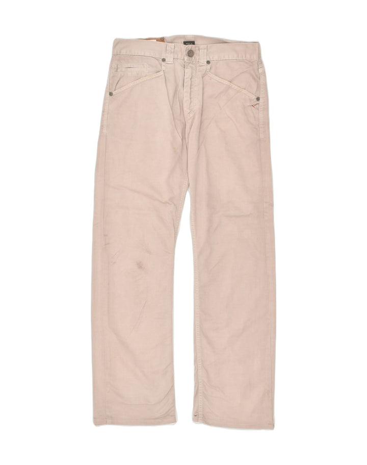 DONDUP Mens Straight Casual Trousers W31 L29  Beige Cotton | Vintage Dondup | Thrift | Second-Hand Dondup | Used Clothing | Messina Hembry 