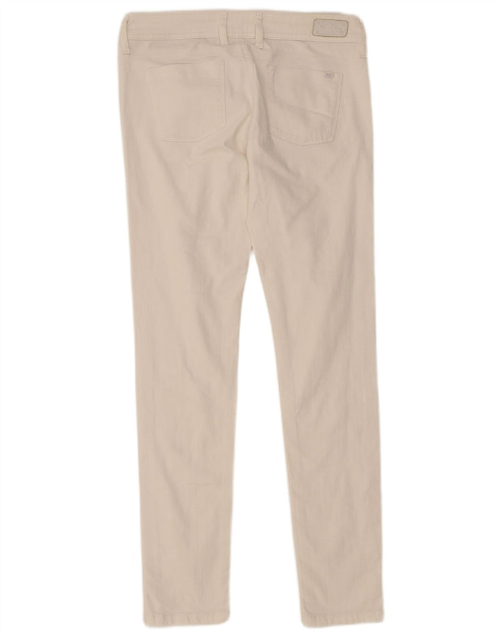 MELTIN' POT Vaqueros pitillo para mujer W29 L32 Algodón blanco