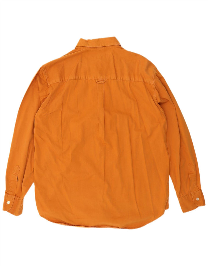 Camisa Carrera Hombre Grande Algodón Naranja