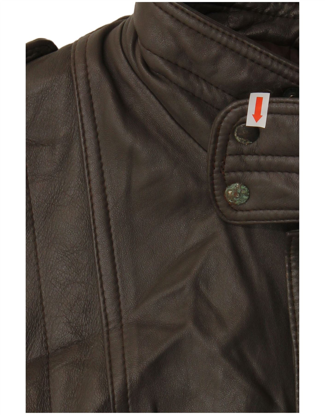 VINTAGE Chaqueta de cuero para hombre IT 54 2XL Cuero marrón
