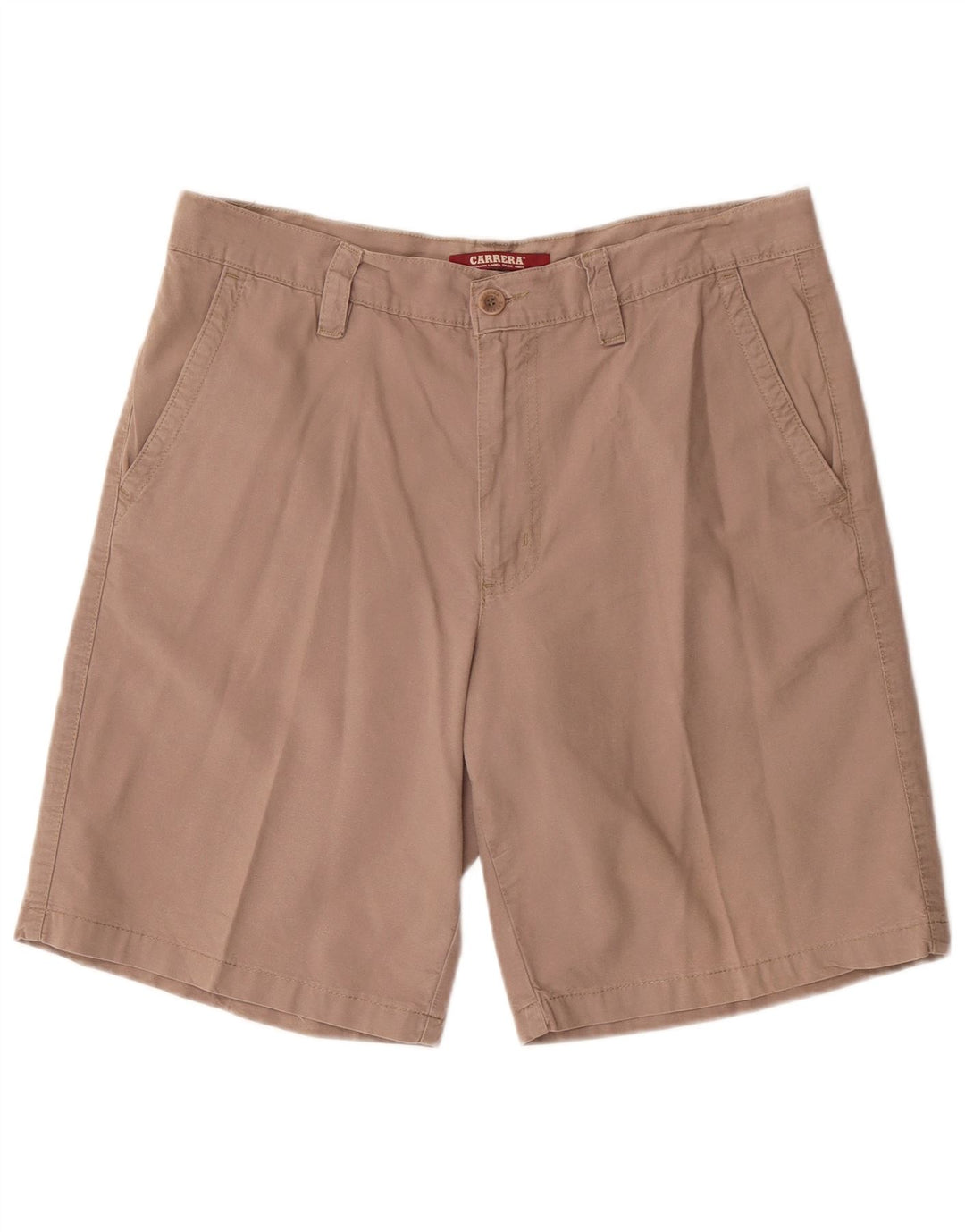 Carrera Mens Chino Shorts W36 Grande Algodón Beige