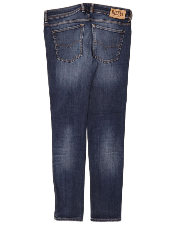 Diesel Vaqueros pitillo desgastados Sleenker para hombre W33 L32 Algodón azul