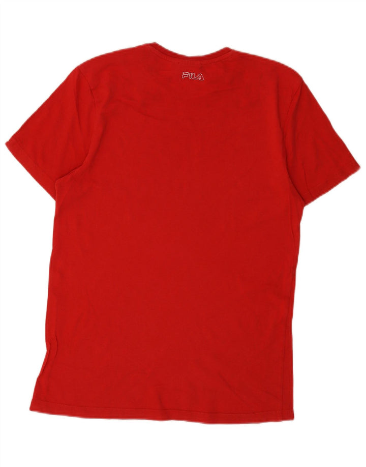 FILA Camiseta gráfica para hombre Top XS Rojo