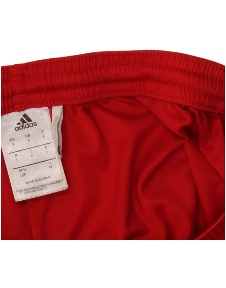Adidas Mens Climalite Sport Shorts Pequeño Rojo Poliéster