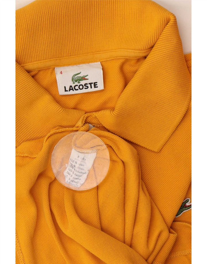 Polo Lacoste para hombre talla 4 mediano algodón naranja