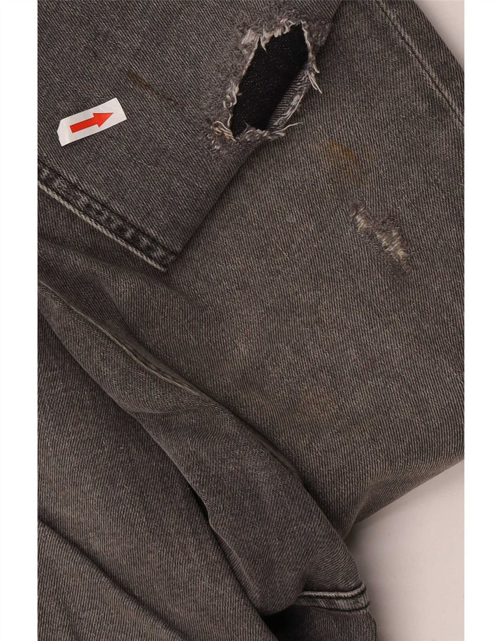Zara Jeans ajustados desgastados para hombre EU 40 Medium W31 L31 Algodón gris