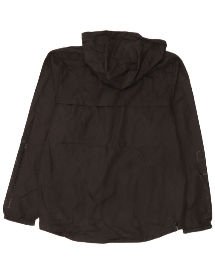 Billabong Chaqueta impermeable con capucha gráfica para hombre UK 44 2XL Poliéster negro