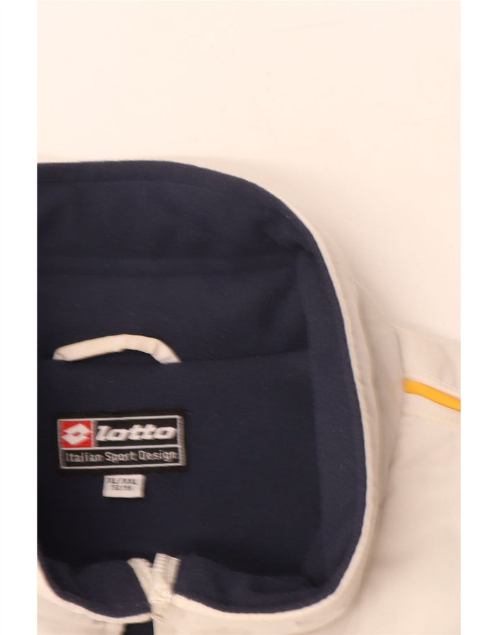 LOTTO Chaleco acolchado gráfico para hombre IT 52 XL Poliéster blanco