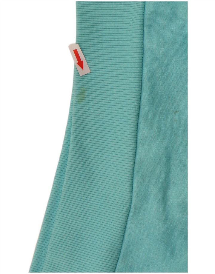 WEIRD FISH Jersey con capucha gráfica para mujer UK 10 Small Turquesa Algodón