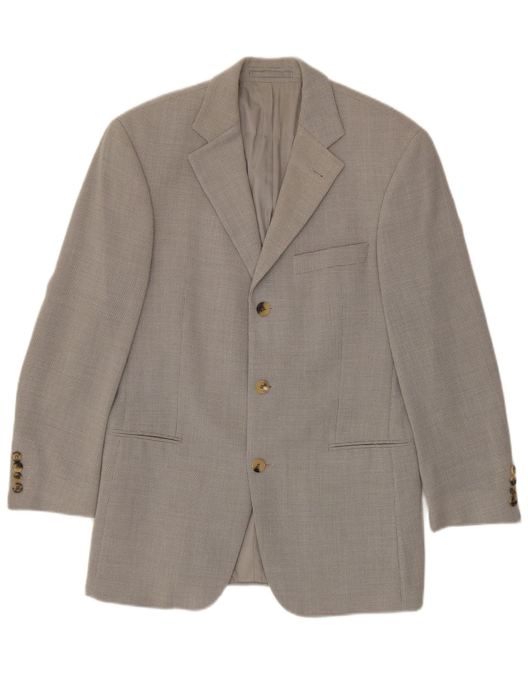 Hugo Boss Chaqueta tipo blazer de 3 botones para hombre EU 44 XS Lana virgen gris