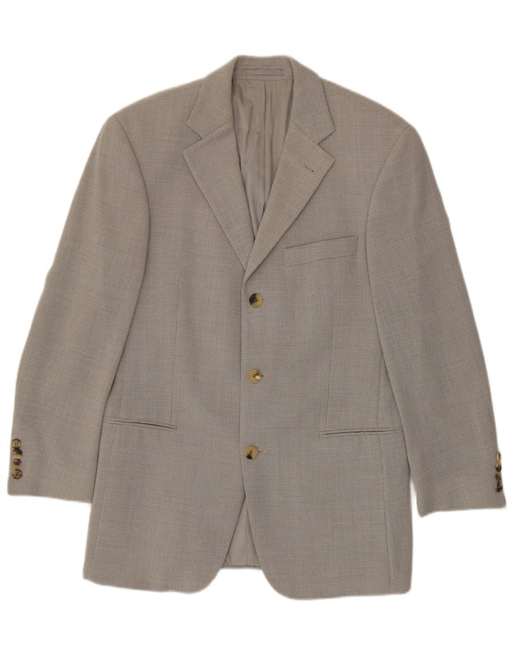 Hugo Boss Chaqueta tipo blazer de 3 botones para hombre EU 44 XS Lana virgen gris