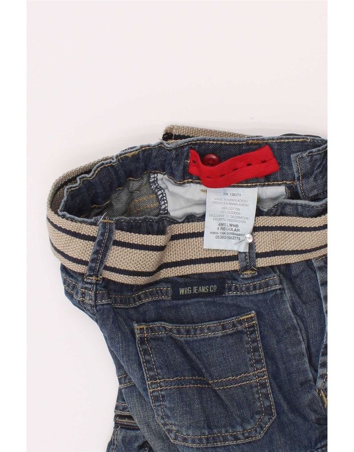 Wrangler Pantalones cortos vaqueros cargo para niños 3-4 años W22 Algodón azul